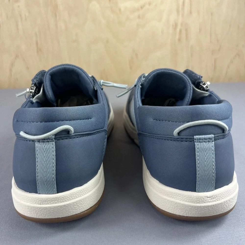Ryka Carefree Zip Women's Size 9M Flintstone Blue Fashion Sneakers Comfort